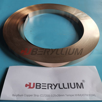 C17200 Material Beryllium Bronze Alloy Strip By Standard ASTM  High Strength